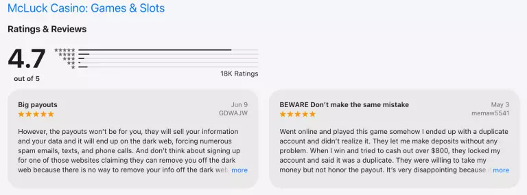 McLuck App Review iOS