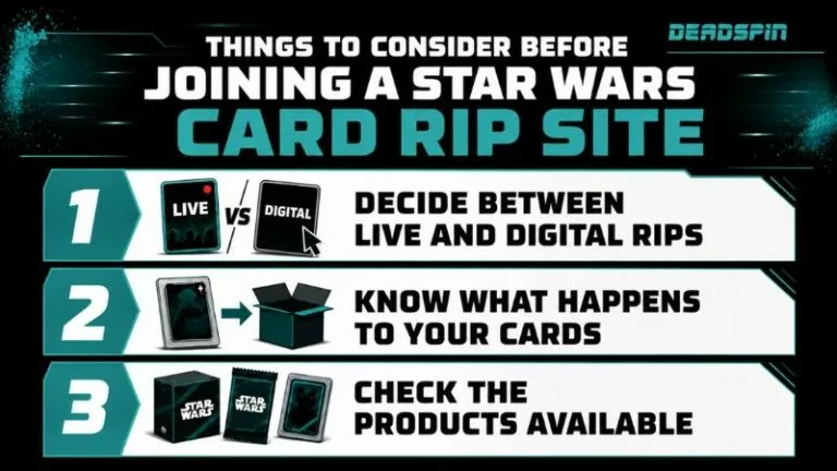 consider before joining a Star Wars card rip site