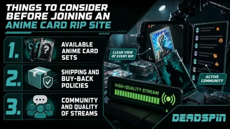 consider before joining an anime card rip site