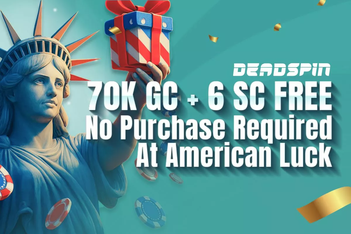 Get 70K GC + 6 SC Free at American Luck