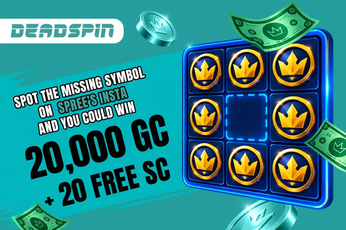 Spot Spree's Missing Symbol: Win 20,000 GC + 20 SC