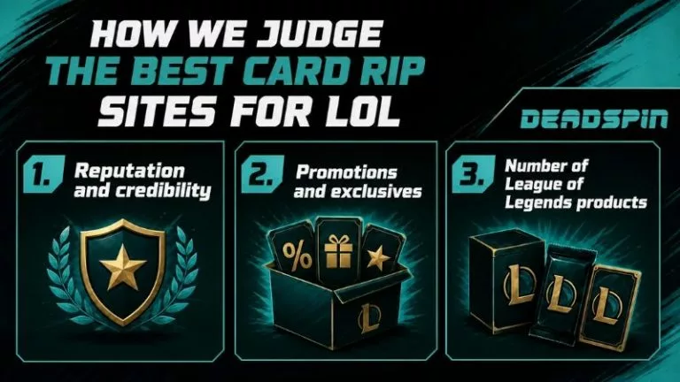 How we judge the best card rip sites for League of Legends trading cards