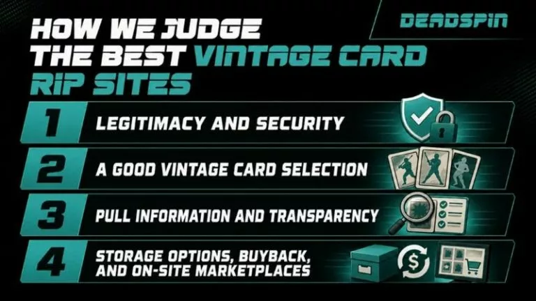 How we judge the best vintage card rip sites