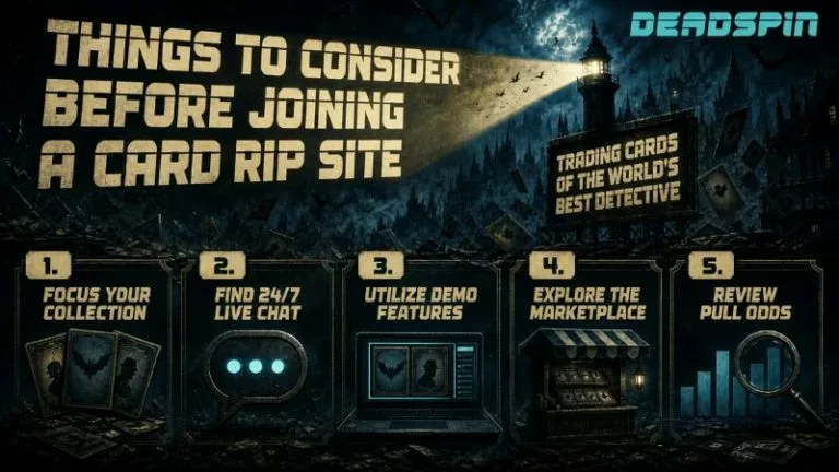 things to consider before joining a card rip site