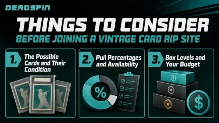 things to consider before joining a vintage card rip site