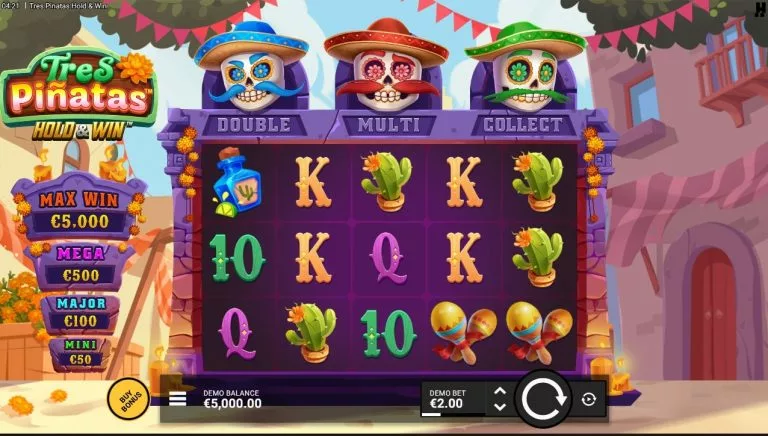 tres pinatas hold and win