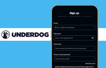 underdog mobile sign up