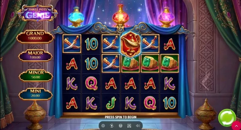 3 pots of genie