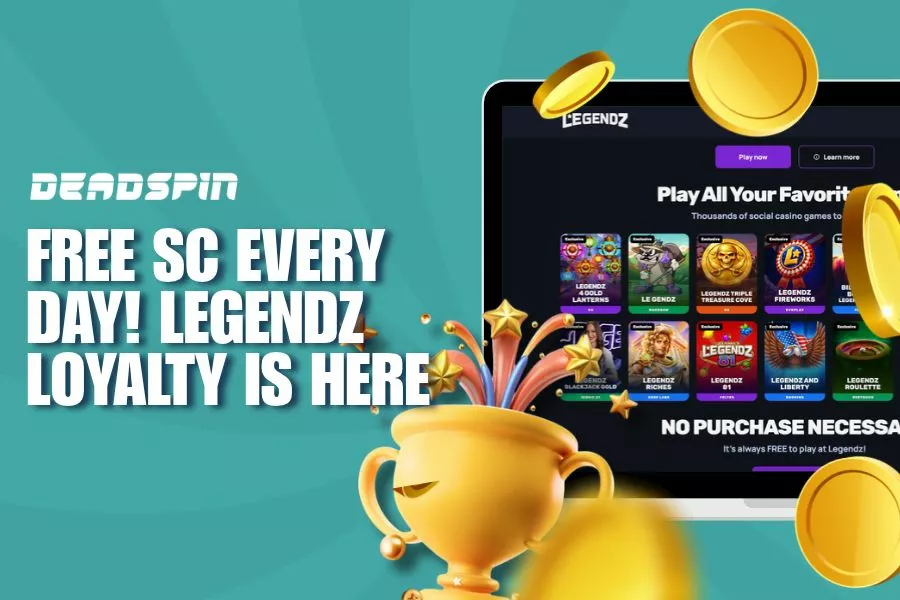 Earn 2 Free SC Every Tuesday at Legendz