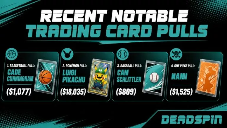 Recent notable trading card pulls