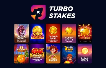 Explore the TurboStakes game library on mobile or desktop