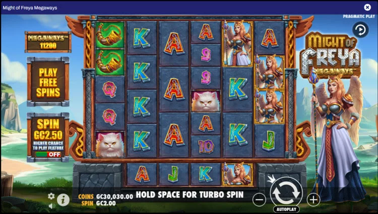 Might of freya megaways slot exclusive game Realprize casino