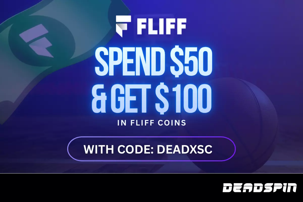 Use Fliff Promo Code DEADXSC to make a $50 Purchase and Get $100 in Fliff Coins for MNF